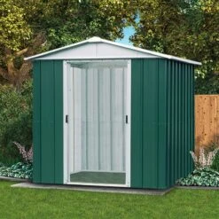 Abri De Jardin Métal Vert 4,38m² + Kit D'ancrage Inclus - YARDMASTER 10 Abri De Jardin Métal Vert 4,38m² + Kit D'ancrage Inclus - YARDMASTER -Abri De Jardin abri de jardin metal vert 438m kit d ancrage inclus yardmaster 2