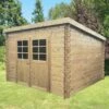 Abri De Jardin Riom 7,09m² En Bois Massif 28mm à Toit Monopente - SOLID -Abri De Jardin abri de jardin riom 709m en bois massif 28mm a toit monopente solid