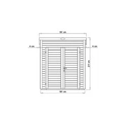 Abri De Jardin Skur 1 2,19m² + Plancher Traité Peint Gris Baltic 12 Abri De Jardin Skur 1 2,19m² + Plancher Traité Peint Gris Baltic -Abri De Jardin abri de jardin skur 1 219m plancher traite peint gris baltic 4