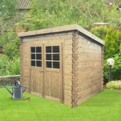 Abri De Jardin Stendal 4,91m² En Bois Massif 19mm à Toit Monopente - SOLID