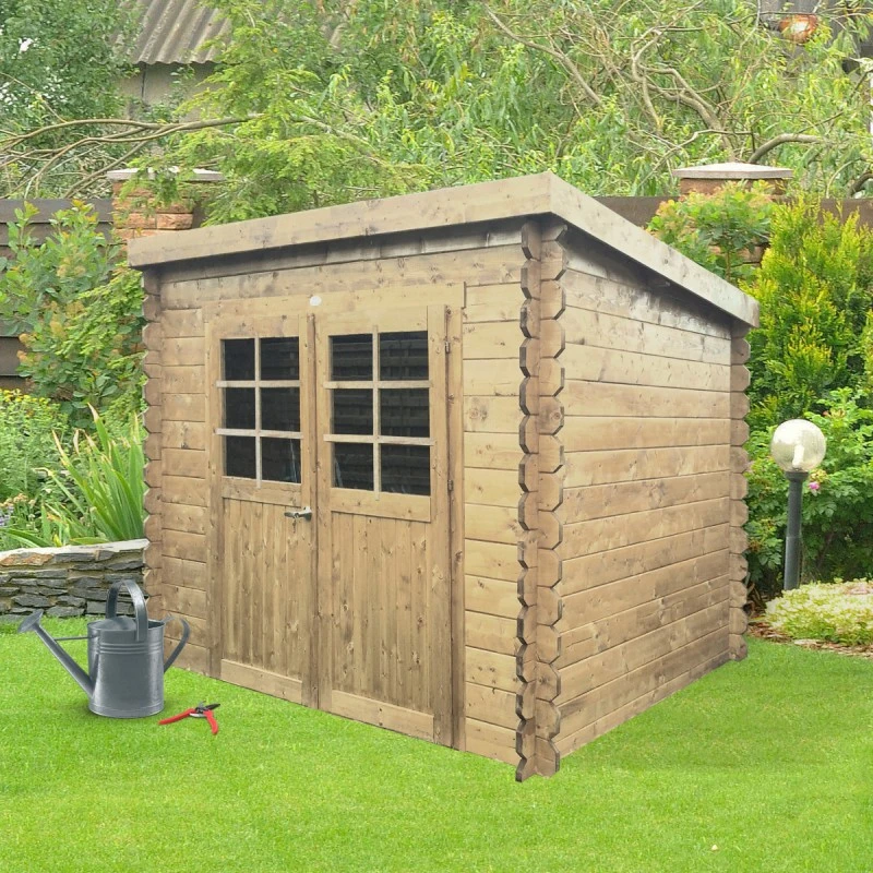 Abri De Jardin Stendal 4,91m² En Bois Massif 19mm à Toit Monopente - SOLID 3 Abri De Jardin Stendal 4,91m² En Bois Massif 19mm à Toit Monopente - SOLID