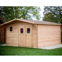 Abri En Bois De Douglas DOMMAR 18,90m² Madriers 28mm + Couverture Onduline - HABRITA 11 Abri En Bois De Douglas DOMMAR 18,90m² Madriers 28mm + Couverture Onduline - HABRITA -Abri De Jardin abri dommar 1890m en madriers douglas 28mm sans plancher habrita 3