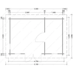 Abri En Bois Cloisonné 15m² MODERNE - Madriers 28mm Gardy Shelter 10 Abri En Bois Cloisonné 15m² MODERNE - Madriers 28mm Gardy Shelter -Abri De Jardin abri en bois cloisonne 15m moderne madriers 28mm gardy shelter 2