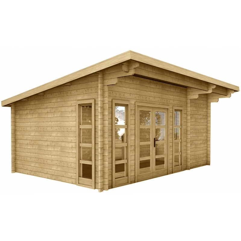 Abri En Bois Massif 22m² MODERNE - Madriers 40mm Gardy Shelter 3 Abri En Bois Massif 22m² MODERNE - Madriers 40mm Gardy Shelter
