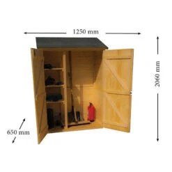 Abri Mural En Bois Brut 0,70m² Avec 3 étagères De Rangement - Habrita 11 Abri Mural En Bois Brut 0,70m² Avec 3 étagères De Rangement - Habrita -Abri De Jardin abri mural en bois brut 070m avec 3 etageres de rangement habrita 3