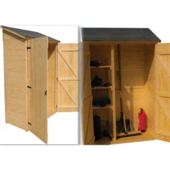 Abri Mural En Bois Brut 0,70m² Avec 3 étagères De Rangement - Habrita 12 Abri Mural En Bois Brut 0,70m² Avec 3 étagères De Rangement - Habrita -Abri De Jardin abri mural en bois brut 070m avec 3 etageres de rangement habrita 4