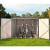 Abri Pour 4 Vélos En Acier Galvanisé Gris Avec Rails De Rangement 4,02m² - Chalet Et Jardin 1 Abri Pour 4 Vélos En Acier Galvanisé Gris Avec Rails De Rangement 4,02m² - Chalet Et Jardin -Abri De Jardin abri pour 4 velos en acier galvanise gris avec rails de rangement 402m chalet et jardin