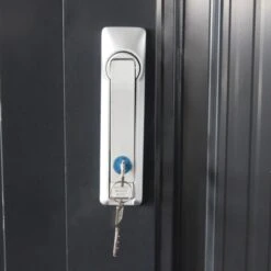 Abri Pour 4 Vélos En Acier Galvanisé Gris Avec Rails De Rangement 4,02m² - Chalet Et Jardin -Abri De Jardin abri pour 4 velos en acier galvanise gris avec rails de rangement 402m chalet et jardin 3