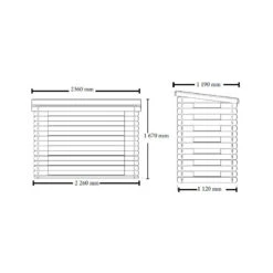 Abri Range-bûches 4 Stères Madriers Massif 20mm Certifié -Abri De Jardin abri range buches 4 steres madriers massif 20mm certifie 2