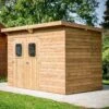 Abri Theora 6,45m² En Bois Thermo Traité Et Toiture Onduline HABRITA 1 Abri Theora 6,45m² En Bois Thermo Traité Et Toiture Onduline HABRITA -Abri De Jardin abri theora 645m en bois thermo traite et toiture onduline habrita