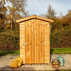 Abri Therma 1,96m² En Bois Thermo Traité Avec Plancher - HABRITA -Abri De Jardin abri therma 196m en bois thermo traite avec plancher habrita 3