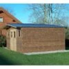 Abri Thermabri 24,30m² En Bois Thermo Traité Toiture En Acier HABRITA -Abri De Jardin abri thermabri 2382m en bois thermo traite toiture en acier habrita