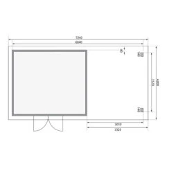 Abri Toit Plat 13,60m² Bois Massif 40mm Northeim 5 Avec Appentis 330cm – Karibu -Abri De Jardin abri toit plat 1360m bois massif 40mm northeim 5 avec appentis 330cm woodfeeling 3
