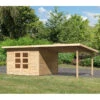 Abri Toit Plat 9,55m² Bois Massif 40mm Northeim 3 Avec Appentis 330cm – Karibu 2 Abri Toit Plat 9,55m² Bois Massif 40mm Northeim 3 Avec Appentis 330cm – Karibu -Abri De Jardin abri toit plat 955m bois massif 40mm northeim 3 avec appentis 330cm woodfeeling