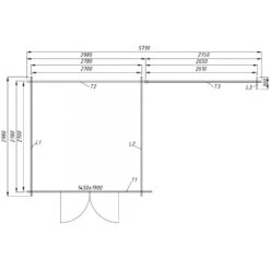 Abri Toit Plat 9m² PLUS 40mm + Terrasse Couverte Latérale 9m² Gardy Shelter -Abri De Jardin abri toit plat 9m plus 40mm terrasse couverte laterale 9m gardy shelter 2