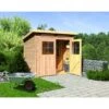 Abri Toit Plat En Bois Massif 19mm 4.62m² Glücksburg 3 - Karibu -Abri De Jardin abri toit plat en bois massif 19mm 462m glucksburg 3 karibu