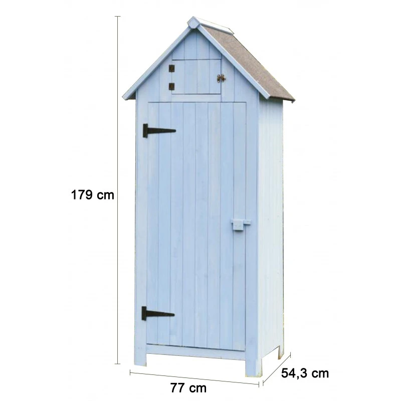 Armoire De Jardin En Bois Lasuré 0,41m² Habrita 5 Armoire De Jardin En Bois Lasuré 0,41m² Habrita – Image 3