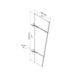 Auvent Latéral En Acrylique Transparent Pegasus™ 620 – Palram - Canopia -Abri De Jardin auvent lateral en acrylique transparent pegasus 620 palram 2