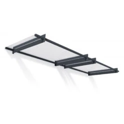 Auvent Marquise En Acrylique Gris Clair NANCY™ 3000 – Canopia By Palram -Abri De Jardin auvent marquise en acrylique gris clair nancy 3000 canopia 2