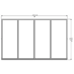 Auvent Marquise En Acrylique 3 Mm Bordeaux™ 2230 – Palram - Canopia -Abri De Jardin auvent marquise en polycarbonate 3 mm bordeaux 2230 palram 2