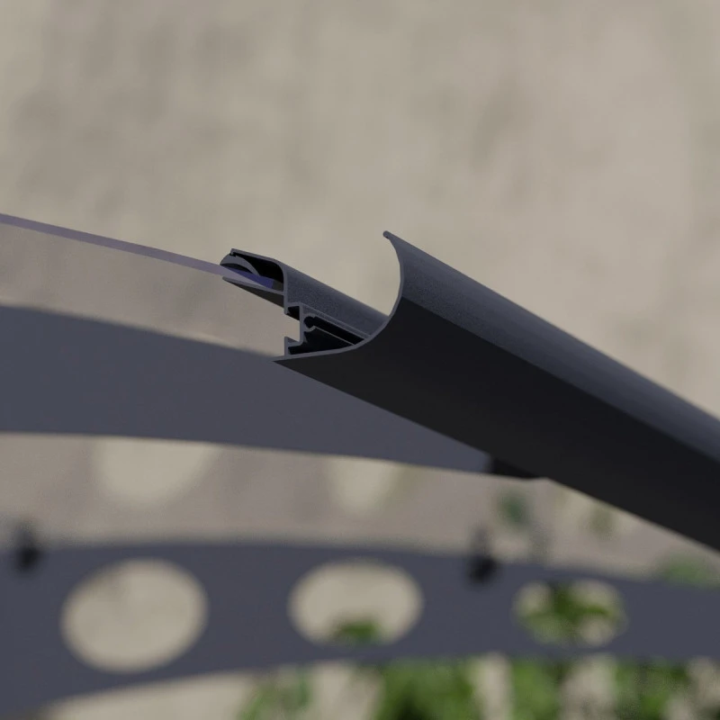 Auvent Marquise Transparent GARAMOND™ 1350 – Canopia By Palram 7 Auvent Marquise Transparent GARAMOND™ 1350 – Canopia By Palram – Image 5