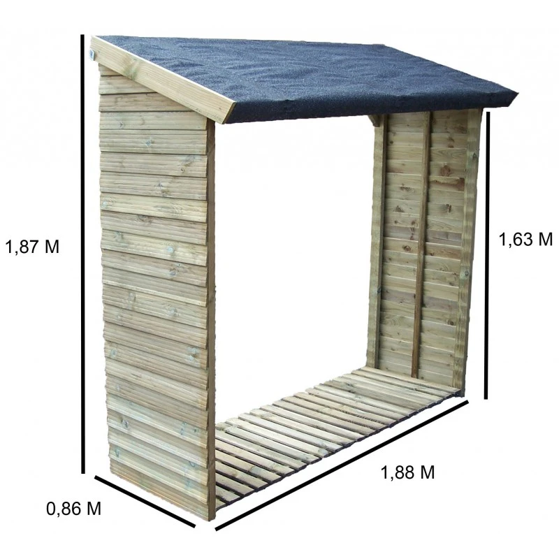 Bucher Mural 2 Stères En Bois Massif Certifié FSC Traité Autoclave 5 Bucher Mural 2 Stères En Bois Massif Certifié FSC Traité Autoclave – Image 3