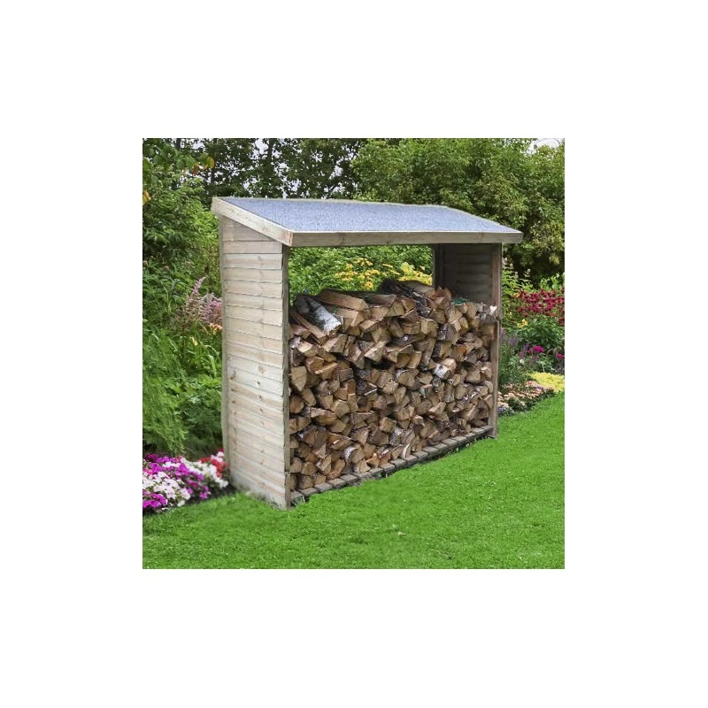 Bucher Mural 2 Stères En Bois Massif Certifié FSC Traité Autoclave 3 Bucher Mural 2 Stères En Bois Massif Certifié FSC Traité Autoclave