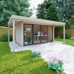 Bureau De Jardin En Bois Massif Avec Terrasse 16,5m² - Madriers 40mm Gardy Shelter 10 Bureau De Jardin En Bois Massif Avec Terrasse 16,5m² - Madriers 40mm Gardy Shelter -Abri De Jardin bureau de jardin en bois massif avec terrasse 165m madriers 40mm gardy shelter 2