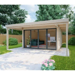 Bureau De Jardin En Bois Massif Avec Terrasse 16,5m² - Madriers 40mm Gardy Shelter 11 Bureau De Jardin En Bois Massif Avec Terrasse 16,5m² - Madriers 40mm Gardy Shelter -Abri De Jardin bureau de jardin en bois massif avec terrasse 165m madriers 40mm gardy shelter 3