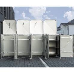 Cache-poubelle 4 Compartiments Müllbox En Aluminium Gris 4x240L – HIDE 8 Cache-poubelle 4 Compartiments Müllbox En Aluminium Gris 4x240L – HIDE -Abri De Jardin cache poubelle 4 compartiments mullbox en aluminium gris 4x240l hide 2