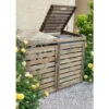 Cache Poubelle Double En Bois Massif Traité Autoclave – NEW CHESTER – Forest Style -Abri De Jardin cache poubelle double en bois massif traite autoclave new chester forest style