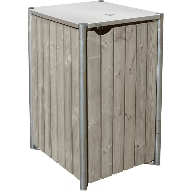 Cache-poubelle Müllbox En Bois Traité Gris 240L – HIDE 5 Cache-poubelle Müllbox En Bois Traité Gris 240L – HIDE – Image 3