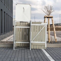 Cache-poubelle Müllbox En Bois Traité Gris 240L – HIDE 13 Cache-poubelle Müllbox En Bois Traité Gris 240L – HIDE -Abri De Jardin cache poubelle mullbox en bois traite gris 240l hide 5