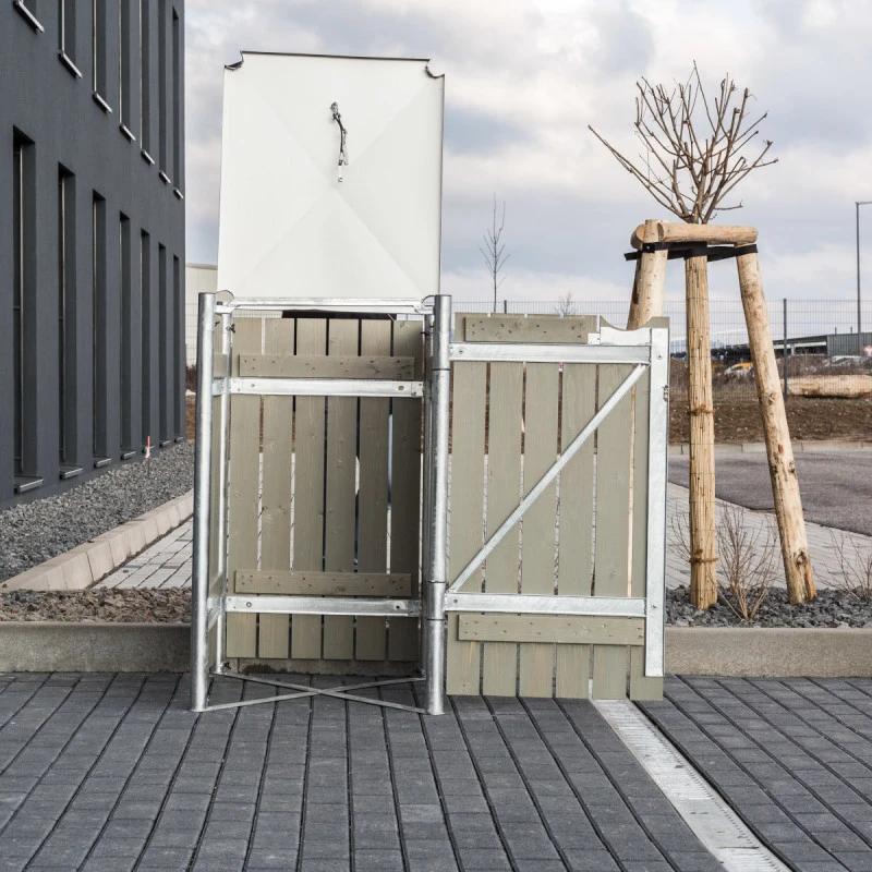 Cache-poubelle Müllbox En Bois Traité Gris 240L – HIDE 8 Cache-poubelle Müllbox En Bois Traité Gris 240L – HIDE – Image 6