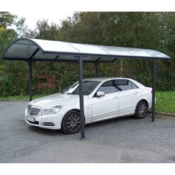 Carport 1 Voiture 14,62m² En Aluminium Et Polycarbonate 6mm ANTI-UV - Habrita 10 Carport 1 Voiture 14,62m² En Aluminium Et Polycarbonate 6mm ANTI-UV - Habrita -Abri De Jardin carport 1 voiture avec toit arrondi en aluminium et polycarbonate anti uv 2