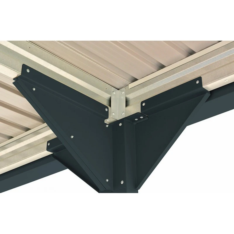 Carport 1 Voiture En Métal Anthracite 15,58m² - DURAMAX 7 Carport 1 Voiture En Métal Anthracite 15,58m² - DURAMAX – Image 5