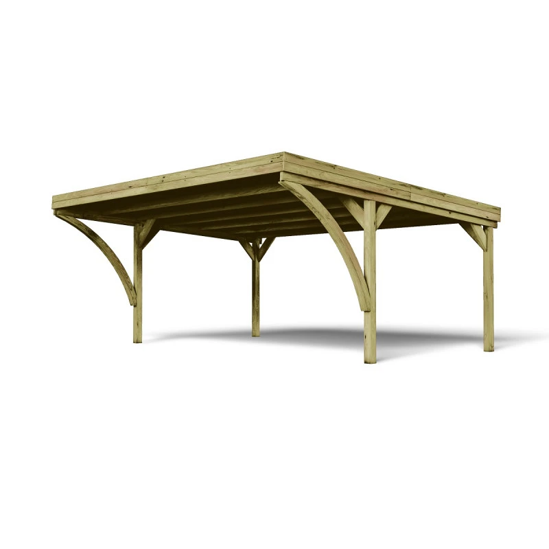 Carport Double 30,9m² En Bois Autoclave Victor Modern - Forest Style 5 Carport Double 30,9m² En Bois Autoclave Victor Modern - Forest Style – Image 3