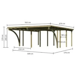 Carport Double Eco2 + Toit PVC 38,25m²+ 2 Arcs D’entrée - Karibu 10 Carport Double Eco2 + Toit PVC 38,25m²+ 2 Arcs D’entrée - Karibu -Abri De Jardin carport double eco2 toit pvc 3825m 2 arcs dentree karibu 2
