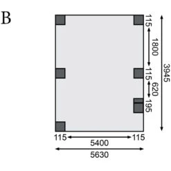 Carport Double En Bois Autoclave 28,3m² Avec Poteau En Arc Et Toit En Acier – KARIBU -Abri De Jardin carport double en bois autoclave 283m avec poteau en arc et toit en acier karibu 3