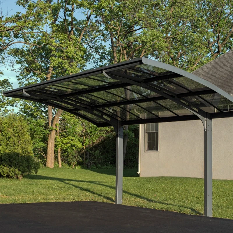 Carport En Alu Gris Et Polycarbonate Arizona Breeze 5000 - Palram - Canopia 4 Carport En Alu Gris Et Polycarbonate Arizona Breeze 5000 - Palram - Canopia – Image 2