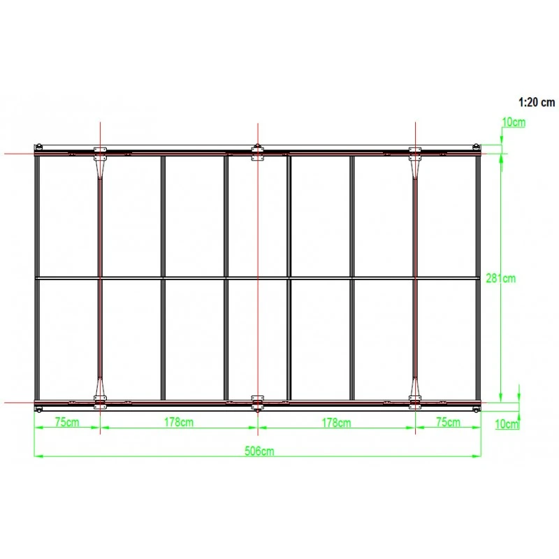 Carport En Aluminium Blanc 3x5,05m Et Polycarbonate 6mm X-METAL 4 Carport En Aluminium Blanc 3x5,05m Et Polycarbonate 6mm X-METAL – Image 2