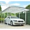 Carport En Aluminium Blanc 3x5,05m Et Polycarbonate 6mm X-METAL 2 Carport En Aluminium Blanc 3x5,05m Et Polycarbonate 6mm X-METAL -Abri De Jardin carport en aluminium blanc 3x505m et polycarbonate 6mm x metal