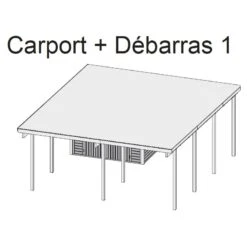 Carport En Bois Autoclave 30,35m² Avec Petit Débarras - Karibu 12 Carport En Bois Autoclave 30,35m² Avec Petit Débarras - Karibu -Abri De Jardin carport en bois autoclave 3035m avec petit debarras karibu 4