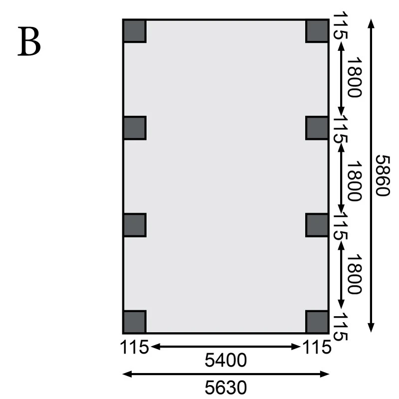 Carport En Bois Autoclave 40,2m² Et Toit En Acier – KARIBU 7 Carport En Bois Autoclave 40,2m² Et Toit En Acier – KARIBU – Image 5