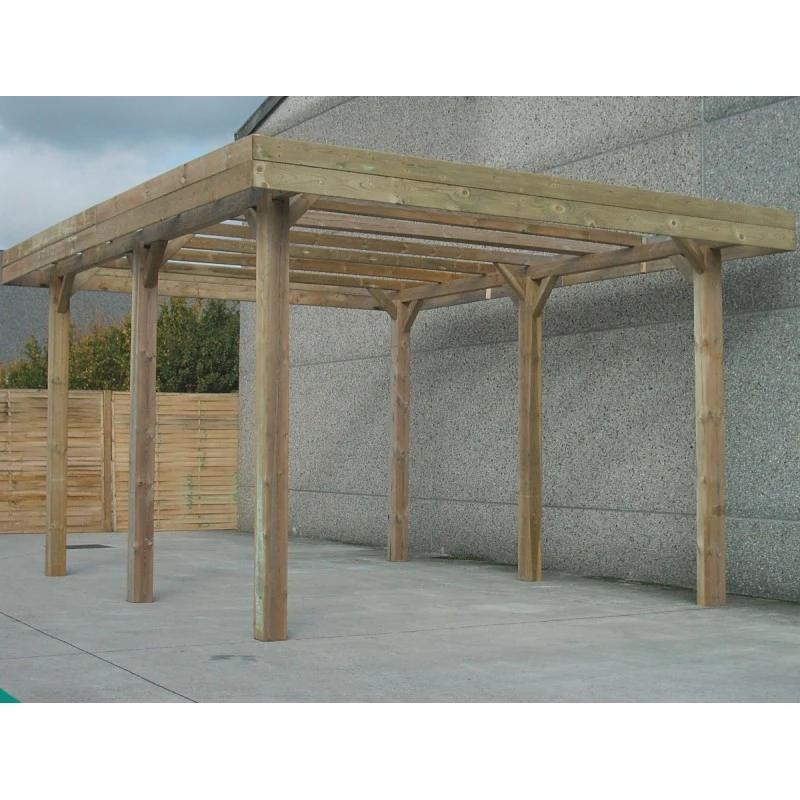 Carport Modulable Camping Car 6x5x4m En Bois Traité Autoclave - SOLID 3 Carport Modulable Camping Car 6x5x4m En Bois Traité Autoclave - SOLID