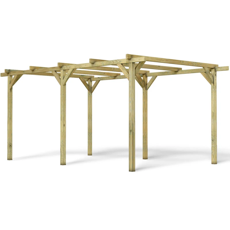 Carport Simple 15,40m² En Bois Autoclave FSC Henri - Forest Style 4 Carport Simple 15,40m² En Bois Autoclave FSC Henri - Forest Style – Image 2