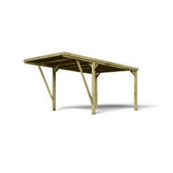 Carport Simple En Bois FSC Autoclave + Couverture En Polycarbonate 16,5m² Victor Modern - Forest Style -Abri De Jardin carport simple en bois fsc autoclave couverture en polycarbonate 165m victor modern forest style 2
