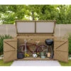 Coffre De Jardin En Bois Traité 28mm 2000L LARGO Blanc - Gardy Shelter -Abri De Jardin coffre de jardin en bois traite 28mm 2000l largo blanc gardy shelter
