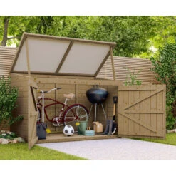 Coffre De Jardin En Bois Traité 28mm 2000L LARGO Blanc - Gardy Shelter 12 Coffre De Jardin En Bois Traité 28mm 2000L LARGO Blanc - Gardy Shelter -Abri De Jardin coffre de jardin en bois traite 28mm 2000l largo blanc gardy shelter 4