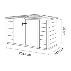 Coffre De Jardin En Résine Avec Plancher 1800L BOX EVO 200 – Garofalo 10 Coffre De Jardin En Résine Avec Plancher 1800L BOX EVO 200 – Garofalo -Abri De Jardin coffre de jardin en resine avec plancher 1930l box evo 200 garofalo 2